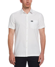 Short Sleeve Solid Oxford Shirt (Bright White) 