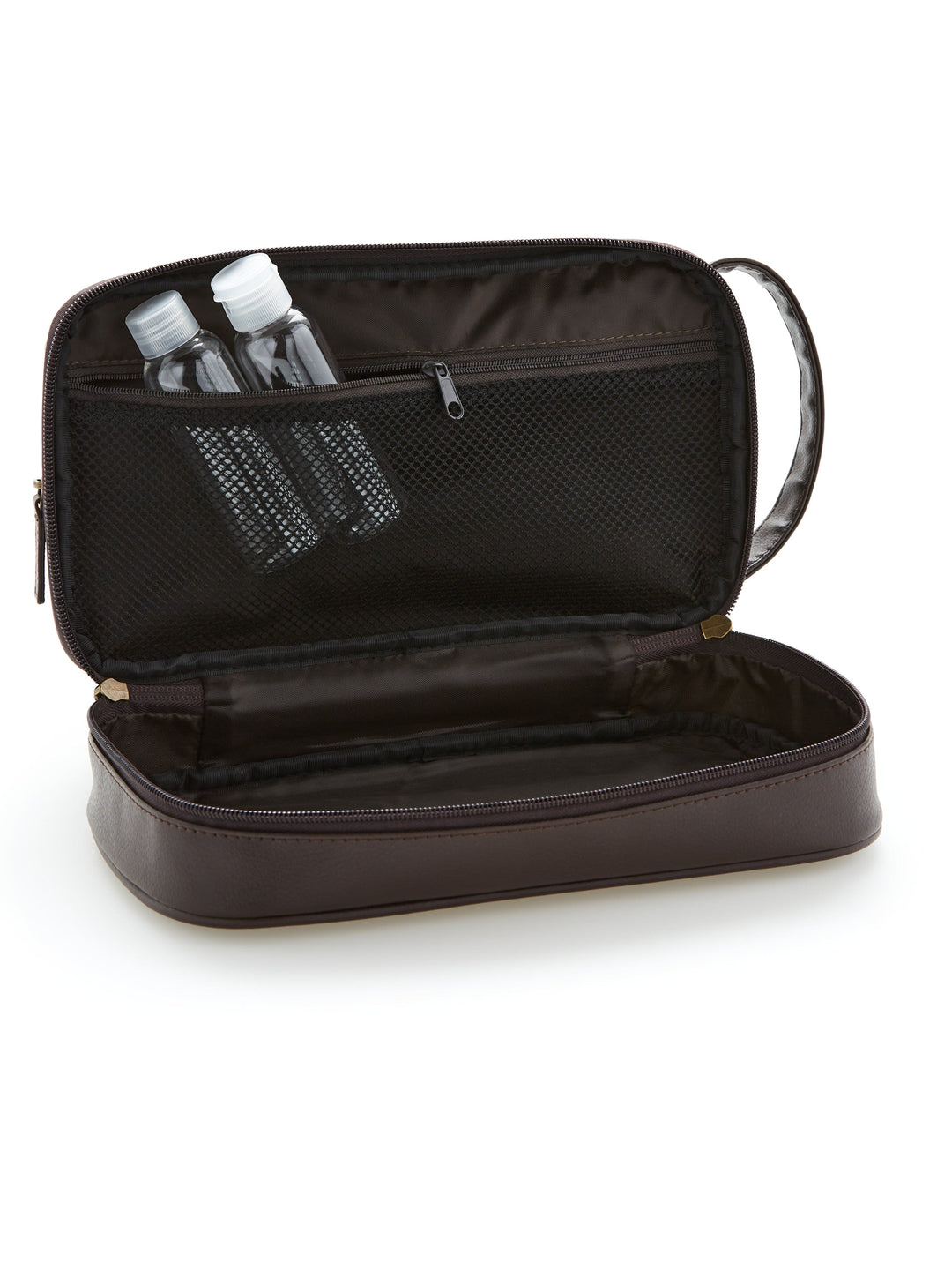 Pebble Travel Kit with Zip Top Closure (Brn)