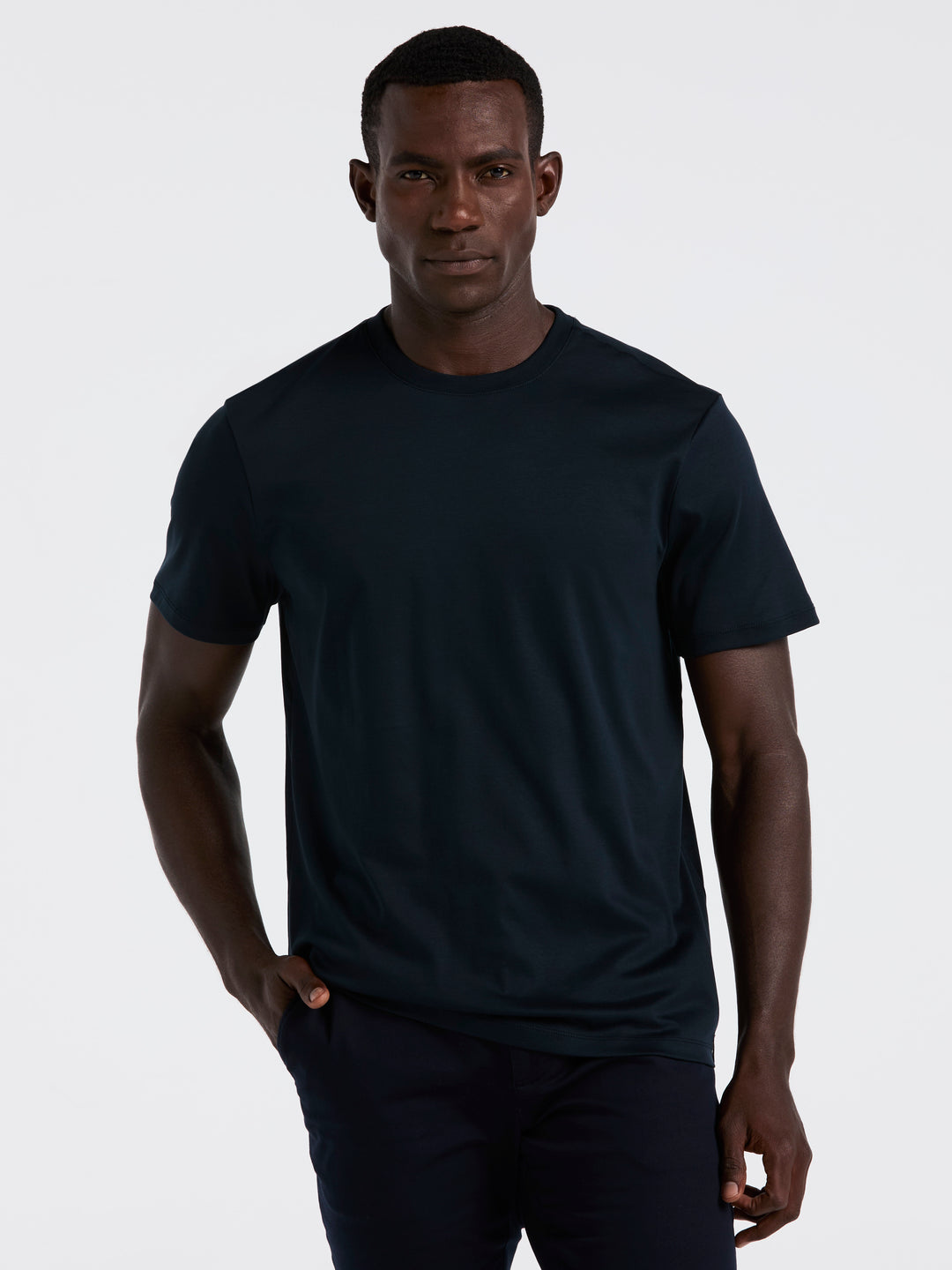 Cool Interlock Crew Neck Tee (Dark Sapphire)