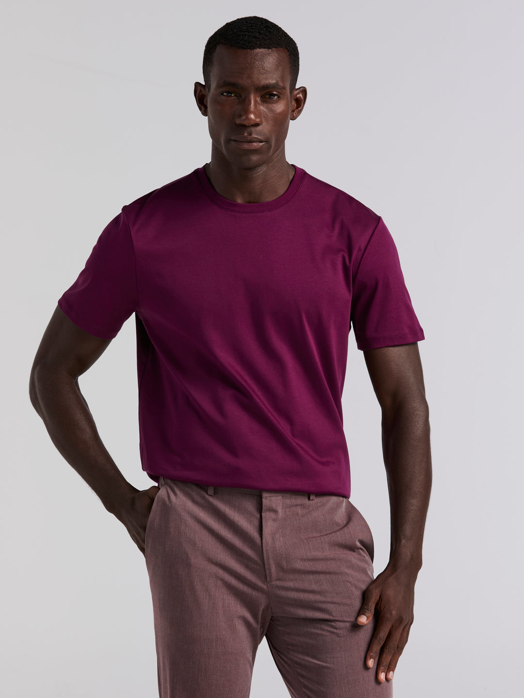 Cool Interlock Crew Neck Tee (Potent Purple)