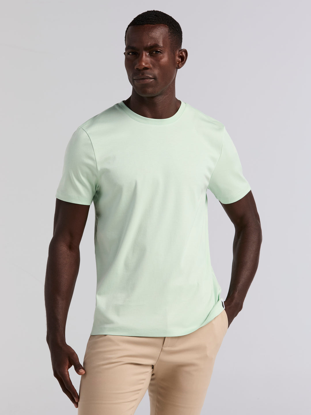 Cool Interlock Crew Neck Tee (Silt Green)