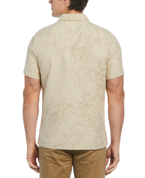 Floral Print Dobby Shirt (Elmwood) 