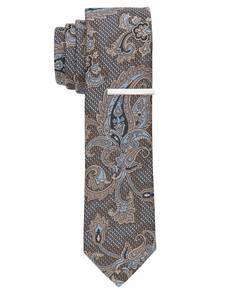 Girone Paisley Tie (Taupe) 