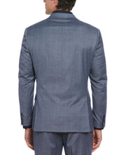 Slim Fit Gray Blue Plaid Suit