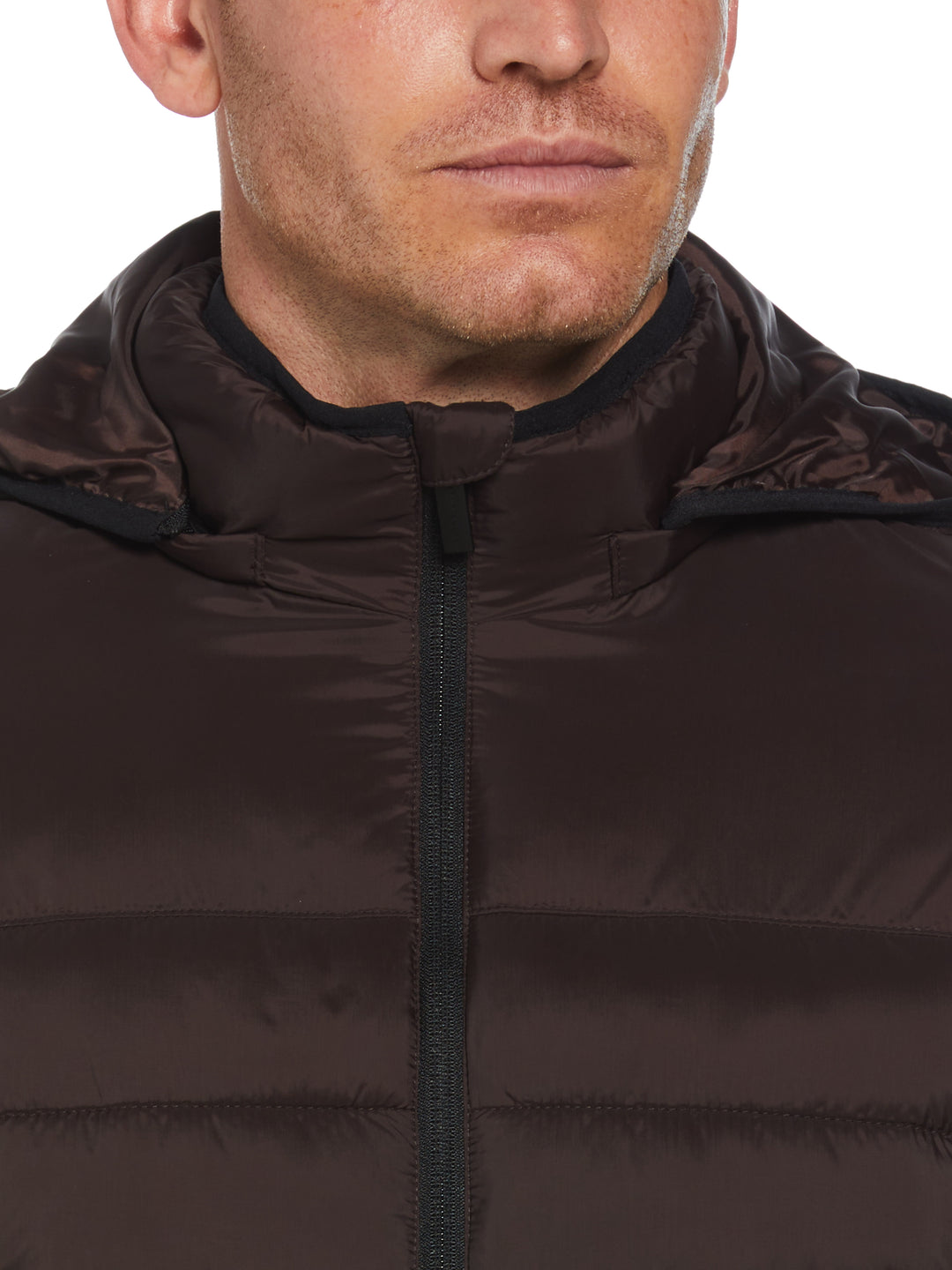 Lightweight Hooded Puffer Jacket (Mole)