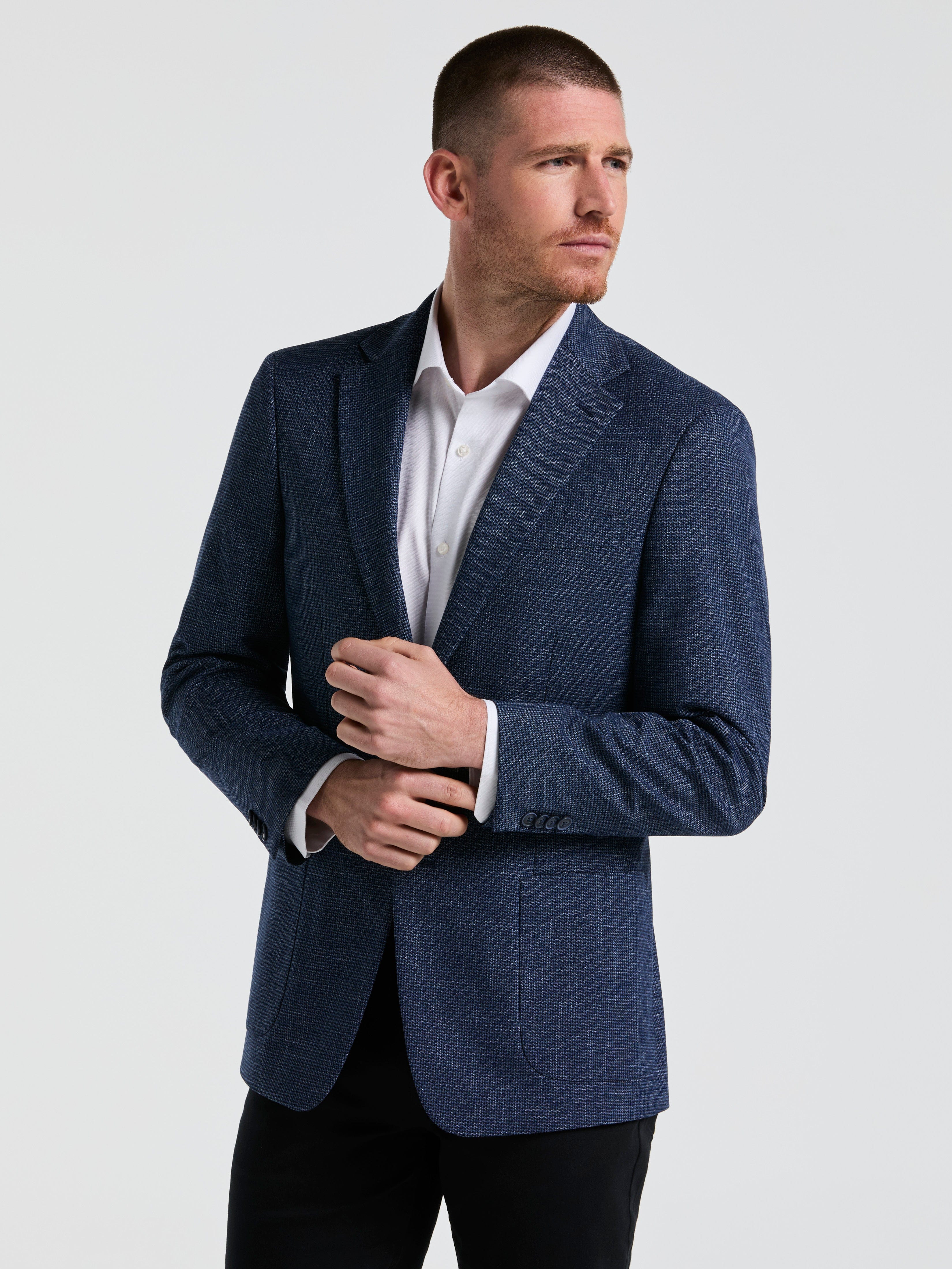 Mini Houndstooth Pattern Sports Coat – Perry Ellis