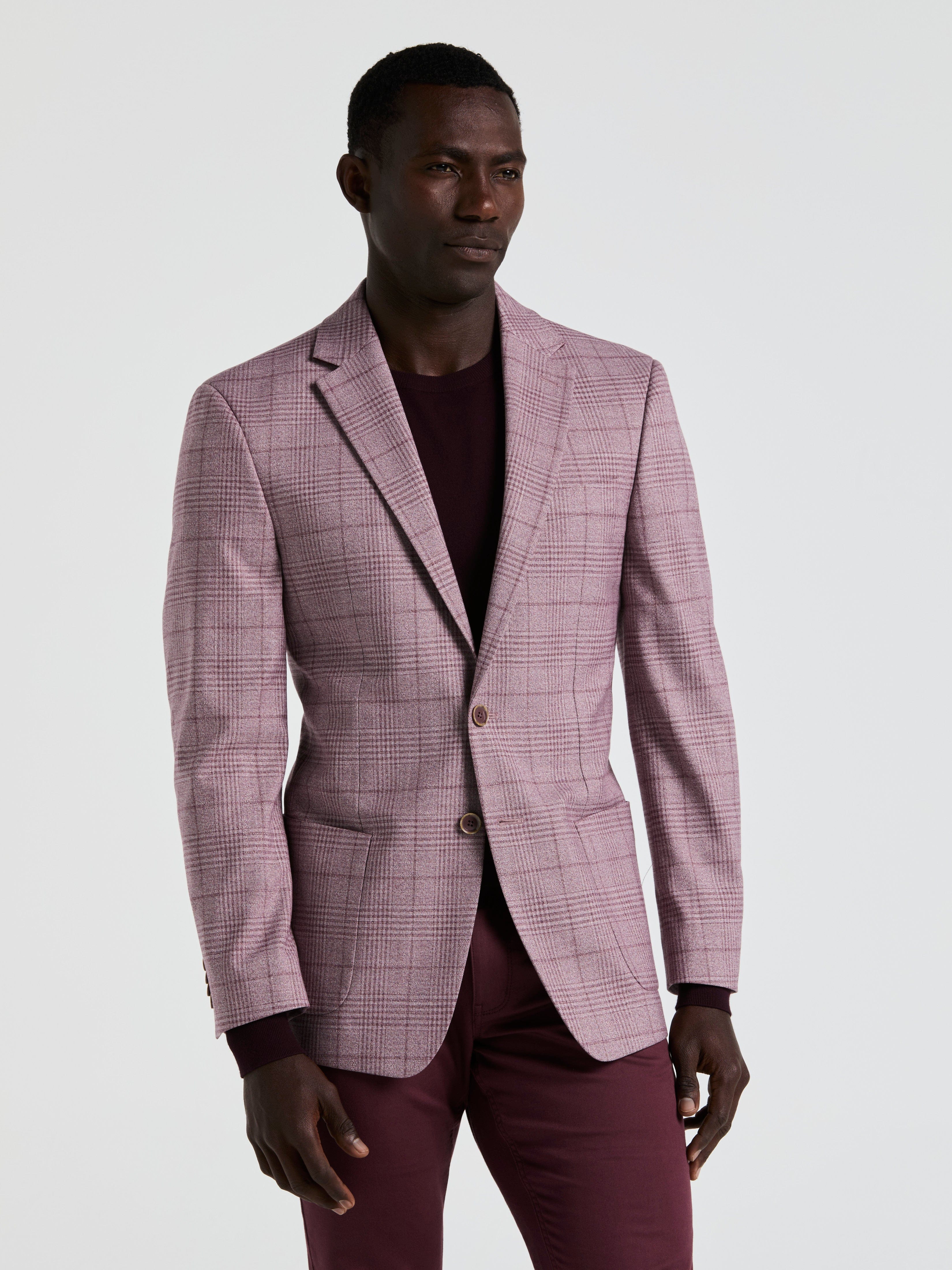 Plaid Print Sports Coat – Perry Ellis