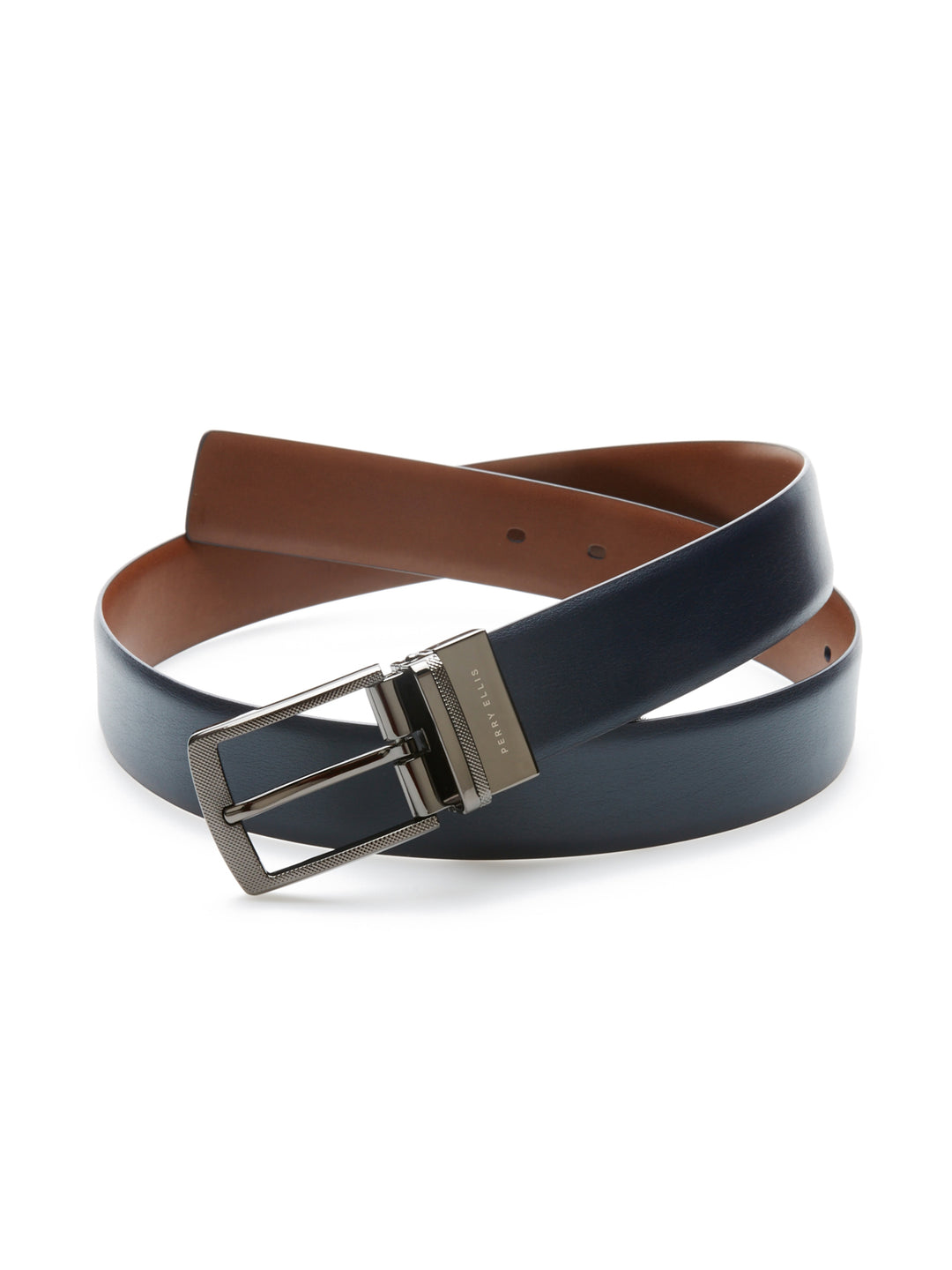 Leather Belt (Navy)