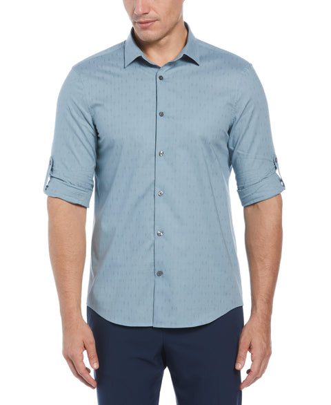 Rolled Sleeve Cotton Shirt (Citadel) 