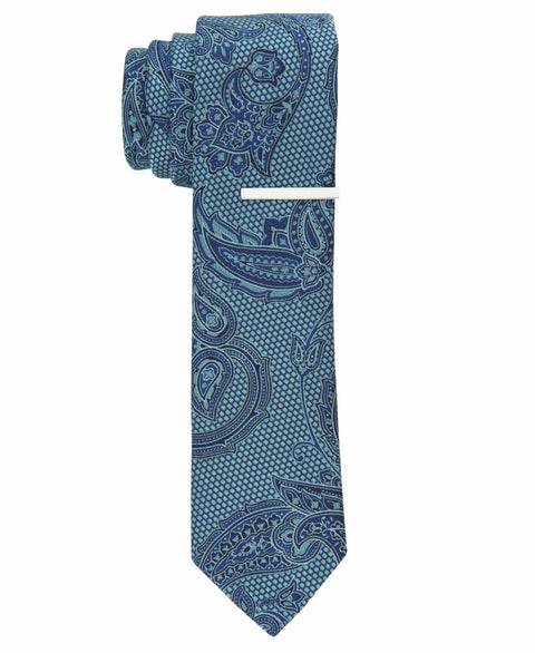 Santord Paisley Tie (Aqua) 