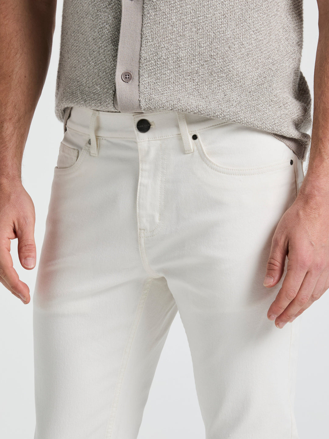 Slim Fit 5 Pocket Denim Pant (White Wash)