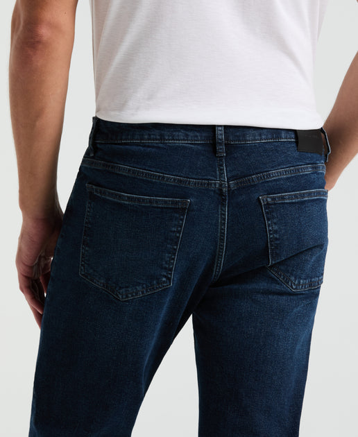 Slim Fit Dark Wash Indigo 5-Pocket Denim Jeans | Perry Ellis Slim Fit Dark Wash Indigo 5-Pocket Denim Jeans | Perry Ellis