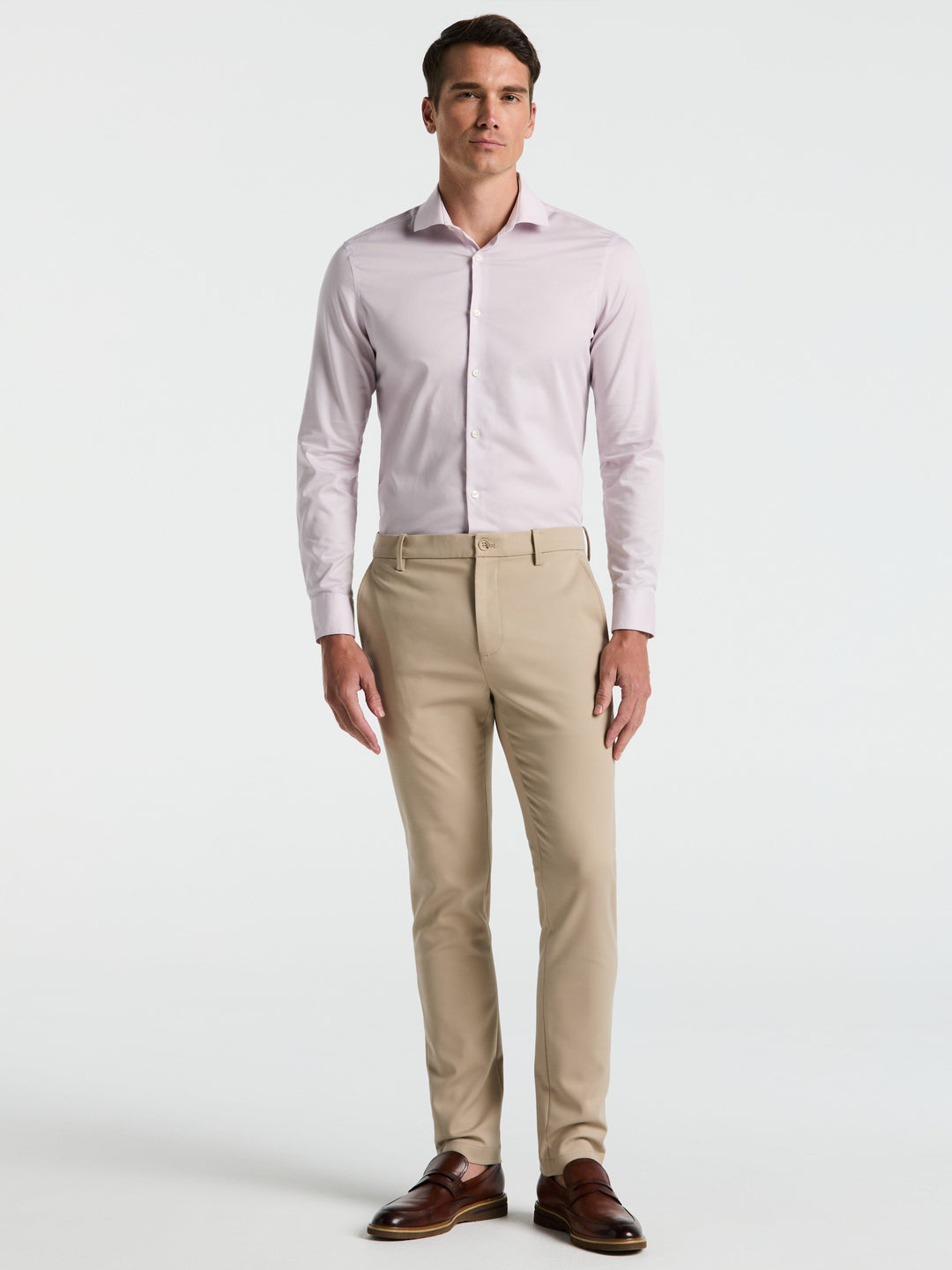 Slim Fit Double Cloth Chino Pant (Trench Coat)