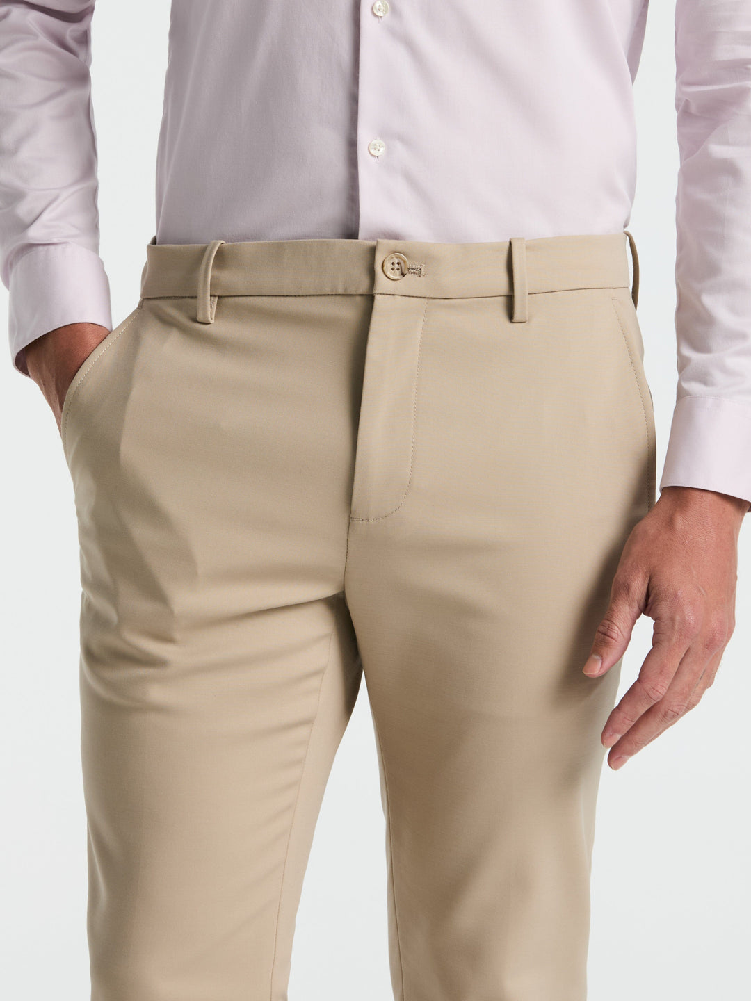 Slim Fit Double Cloth Chino Pant (Trench Coat)