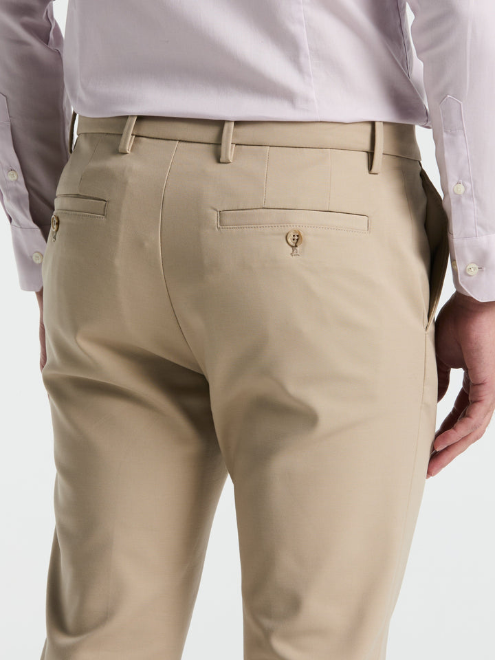 Slim Fit Double Cloth Chino Pant (Trench Coat)