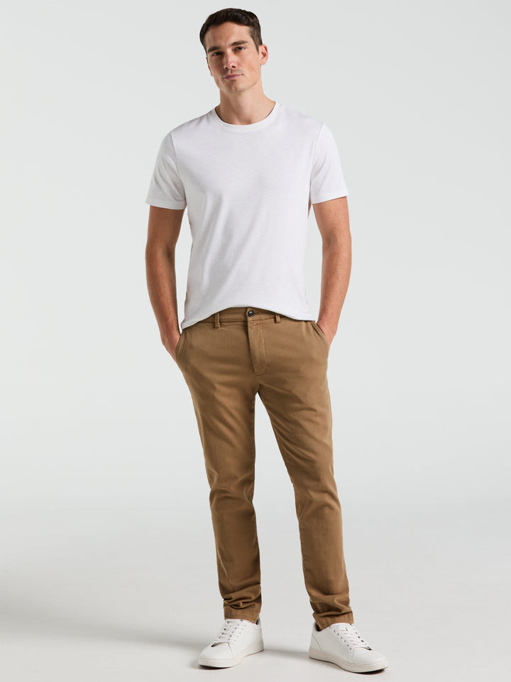 Slim Fit Garment Dyed Chino (Elmwood)