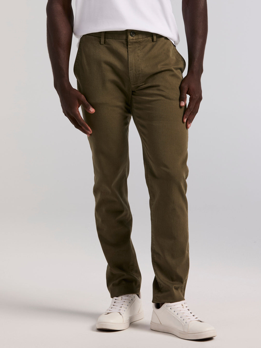 Slim Fit Garment Dyed Chino (Grape Leaf)