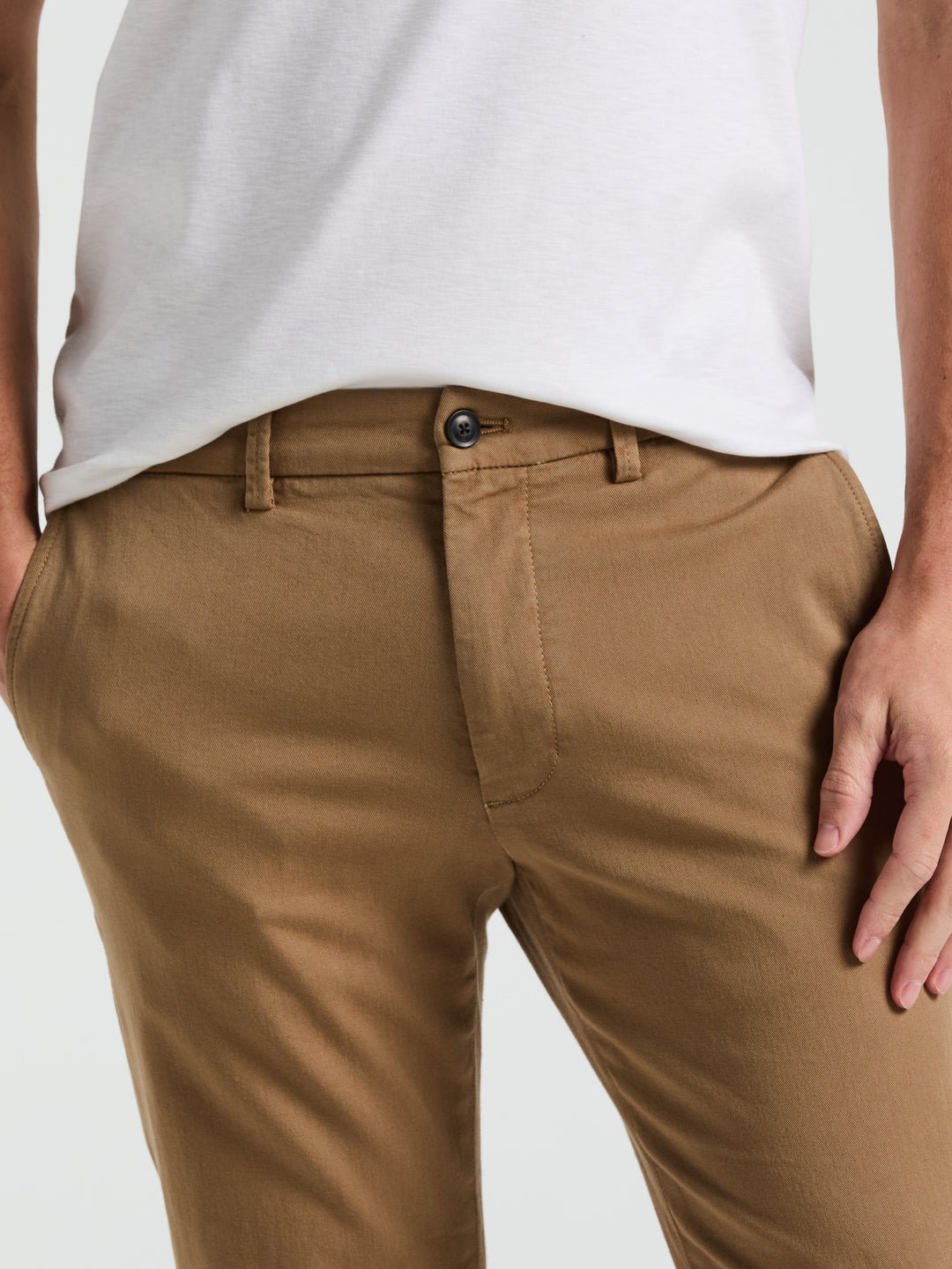 Slim Fit Garment Dyed Chino (Elmwood)