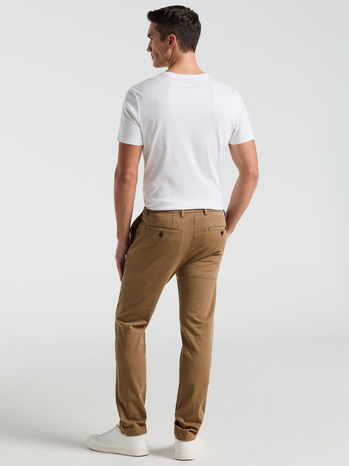 Slim Fit Garment Dyed Chino (Elmwood)