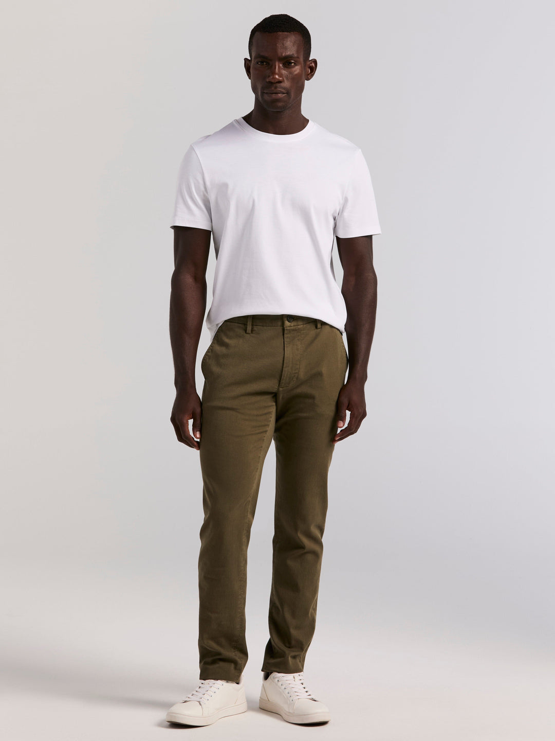 Slim Fit Garment Dyed Chino (Grape Leaf)