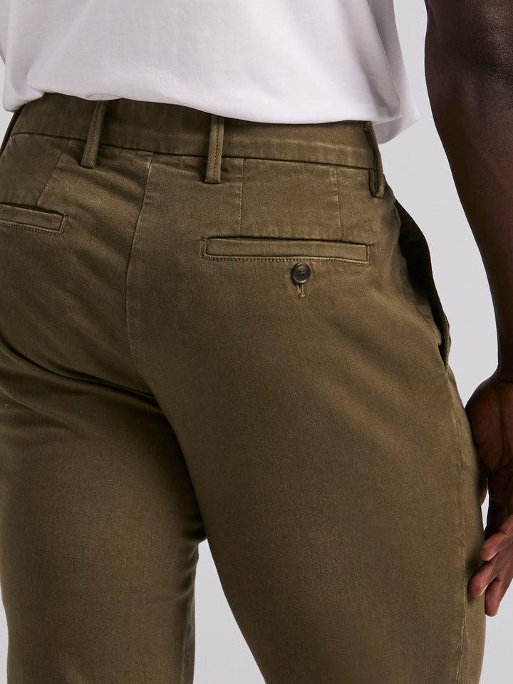 Slim Fit Garment Dyed Chino (Grape Leaf)