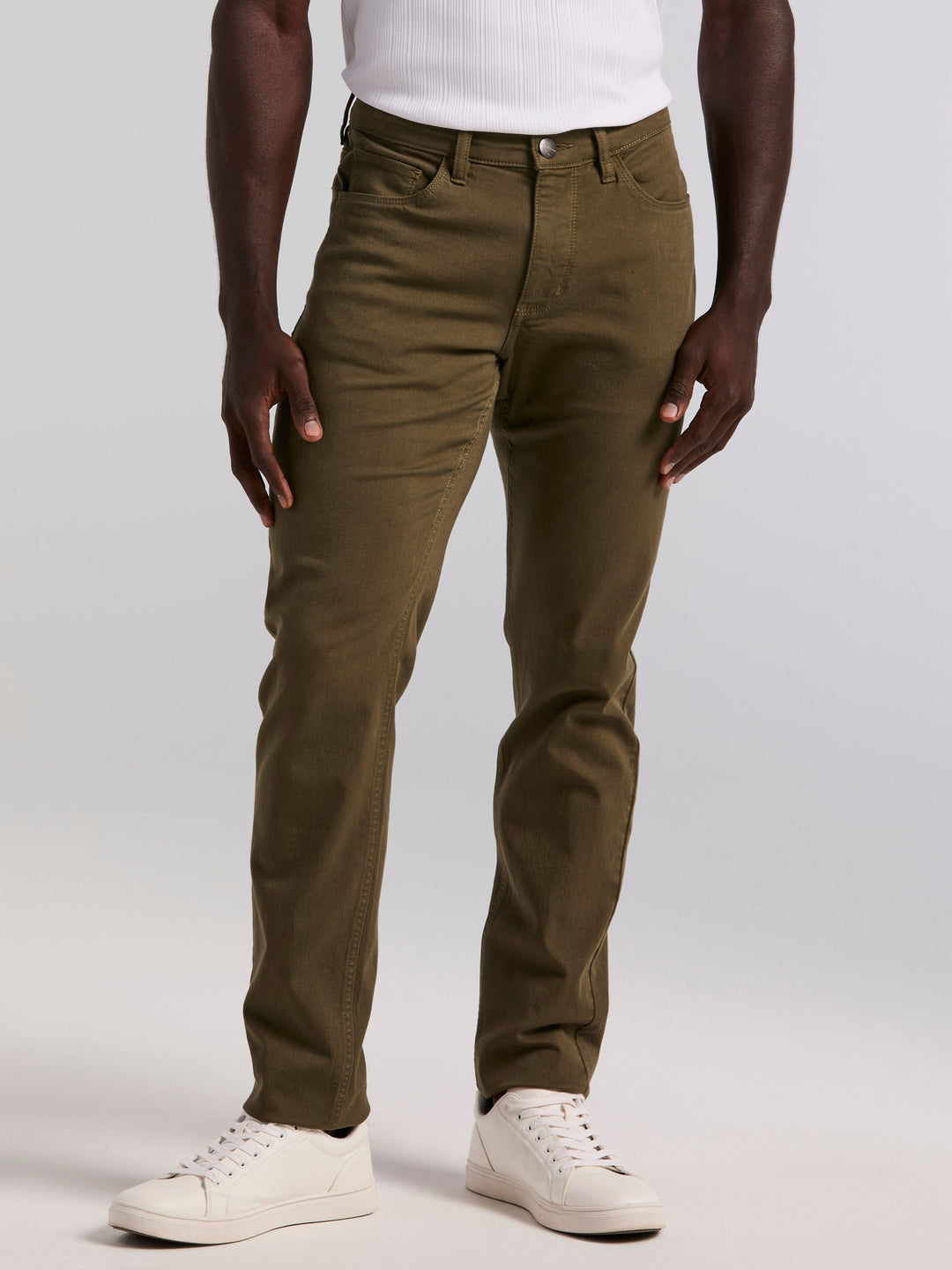 Slim Fit Five Pocket Pant (Grape Leaf)