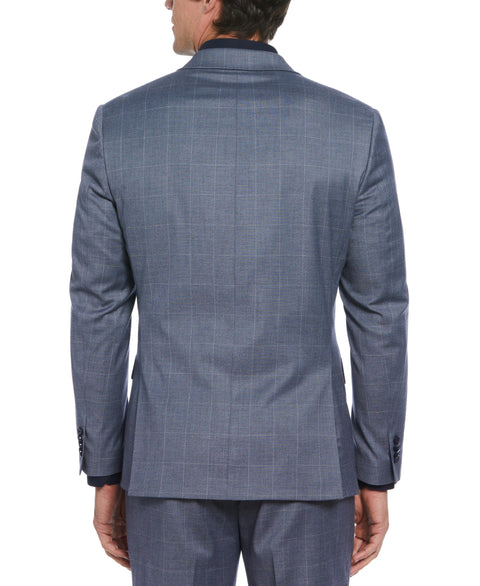 Gray Plaid Suit Jacket (Denim) 