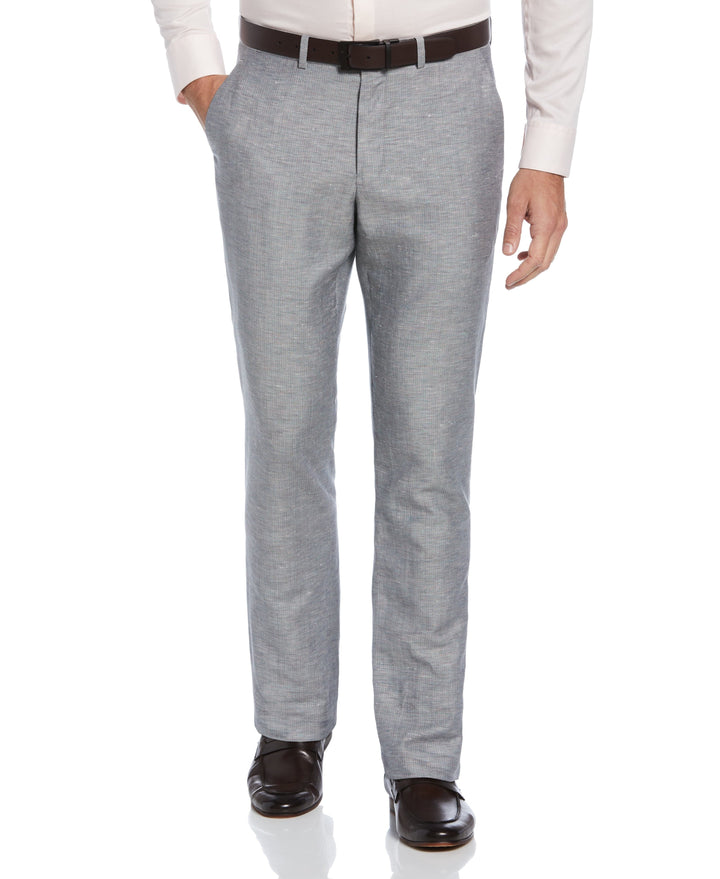 Slim Fit Linen Blend Suit Pant (Hazy Blue)