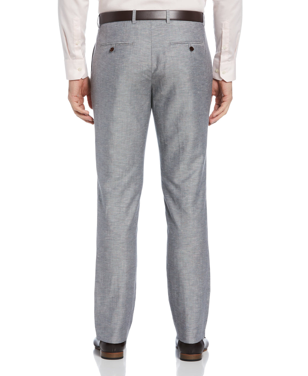 Slim Fit Linen Blend Suit Pant (Hazy Blue)