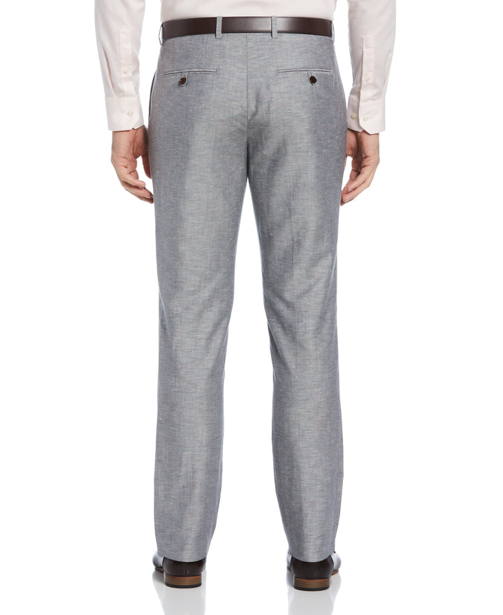 Slim Fit Linen Blend Suit Pant (Hazy Blue)