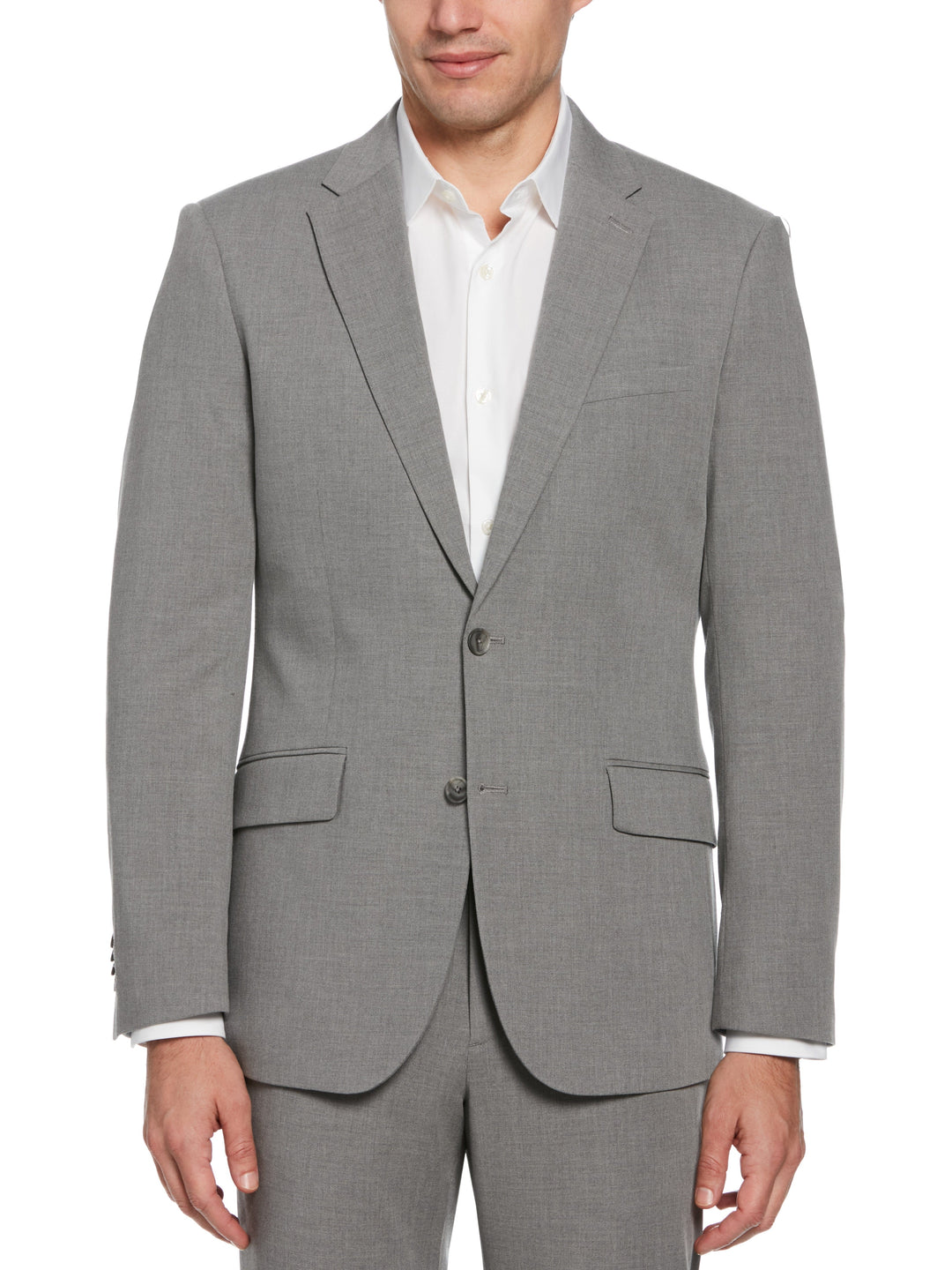 Dobby Louis Slim Fit Suit Jacket (Alloy)