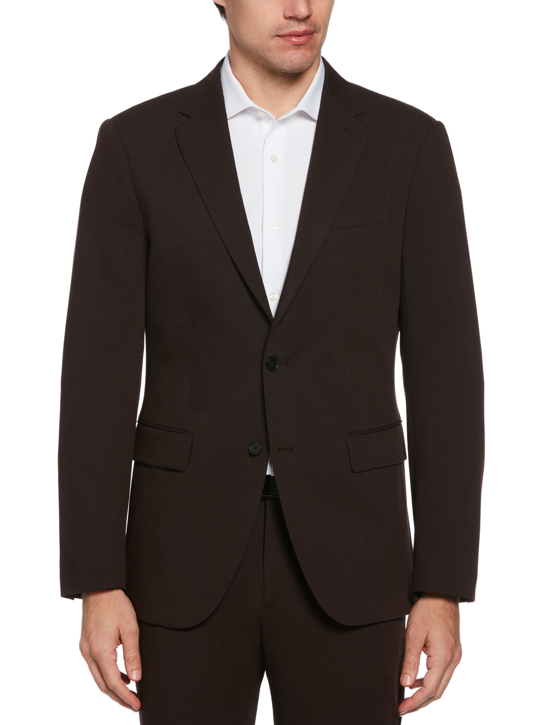 Dobby Louis Slim Fit Suit Jacket (Port)