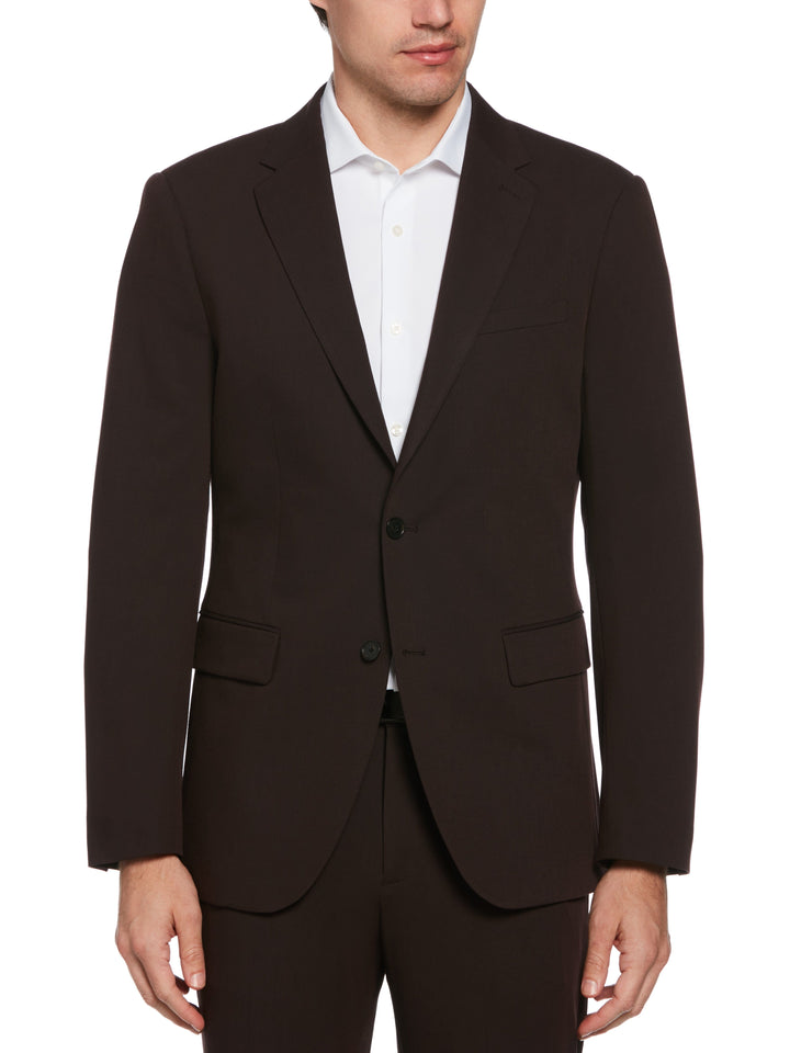 Dobby Louis Slim Fit Suit Jacket (Port)