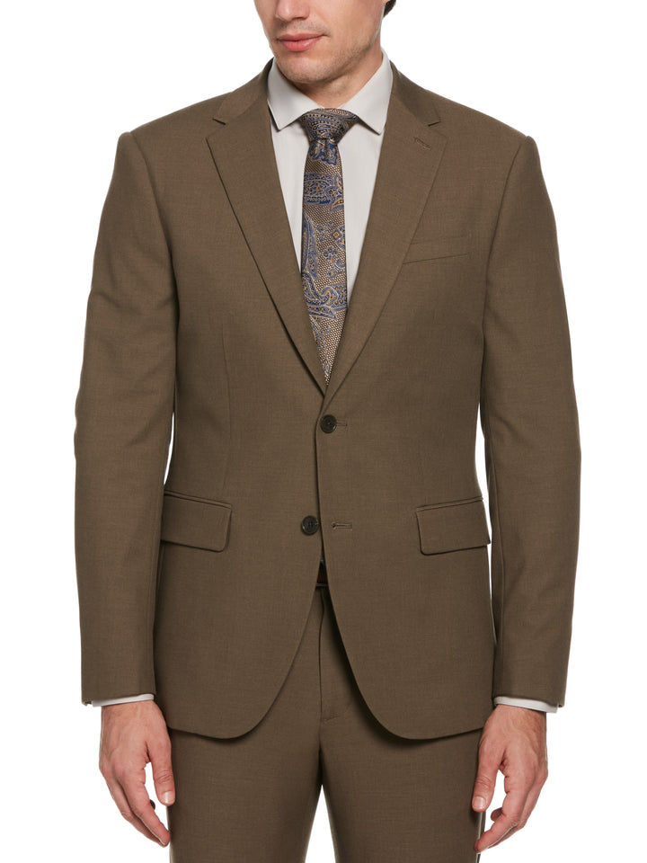 Dobby Louis Slim Fit Suit Jacket (Mushroom Grey)