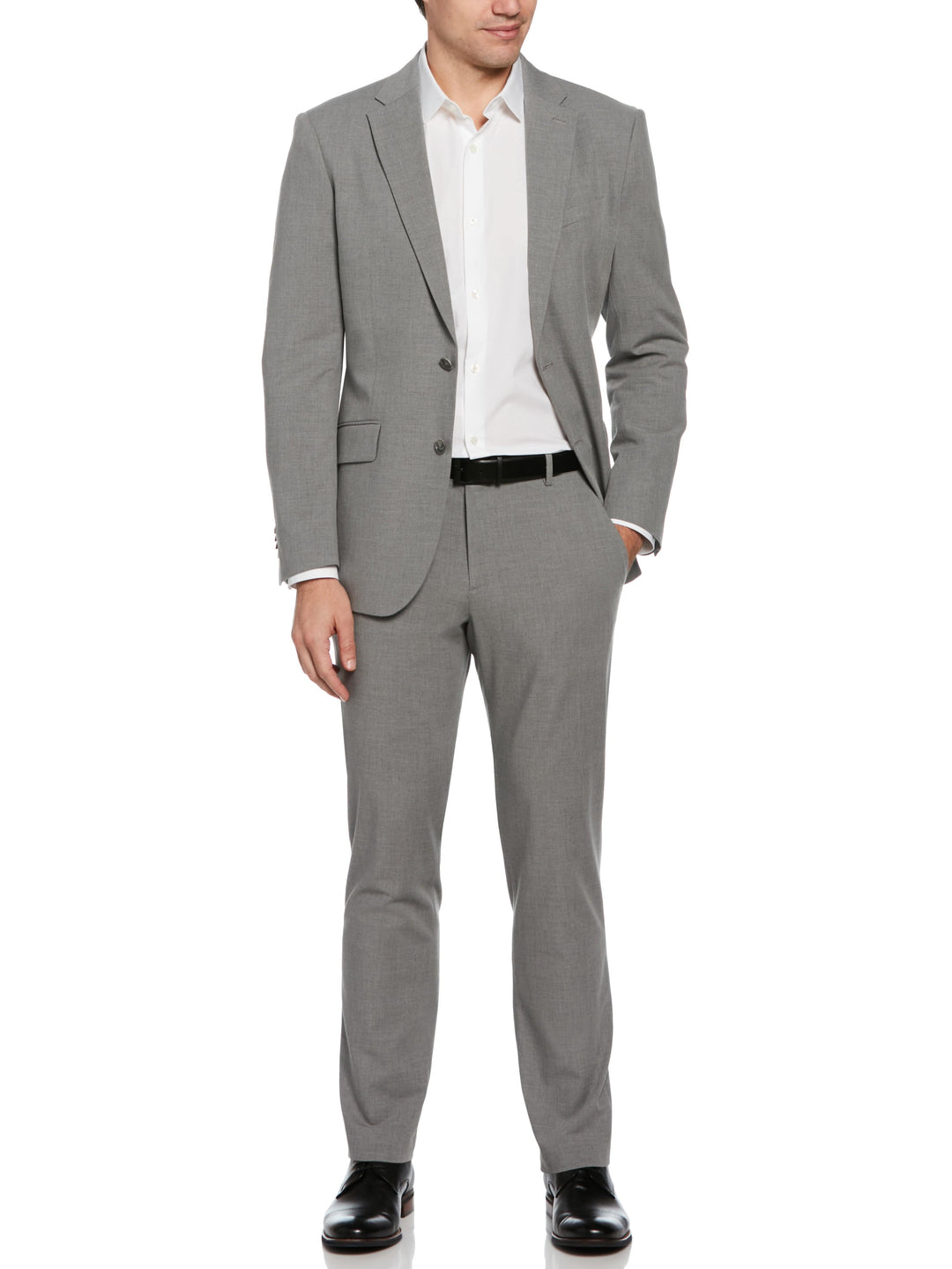 Dobby Louis Slim Fit Suit Jacket (Alloy)
