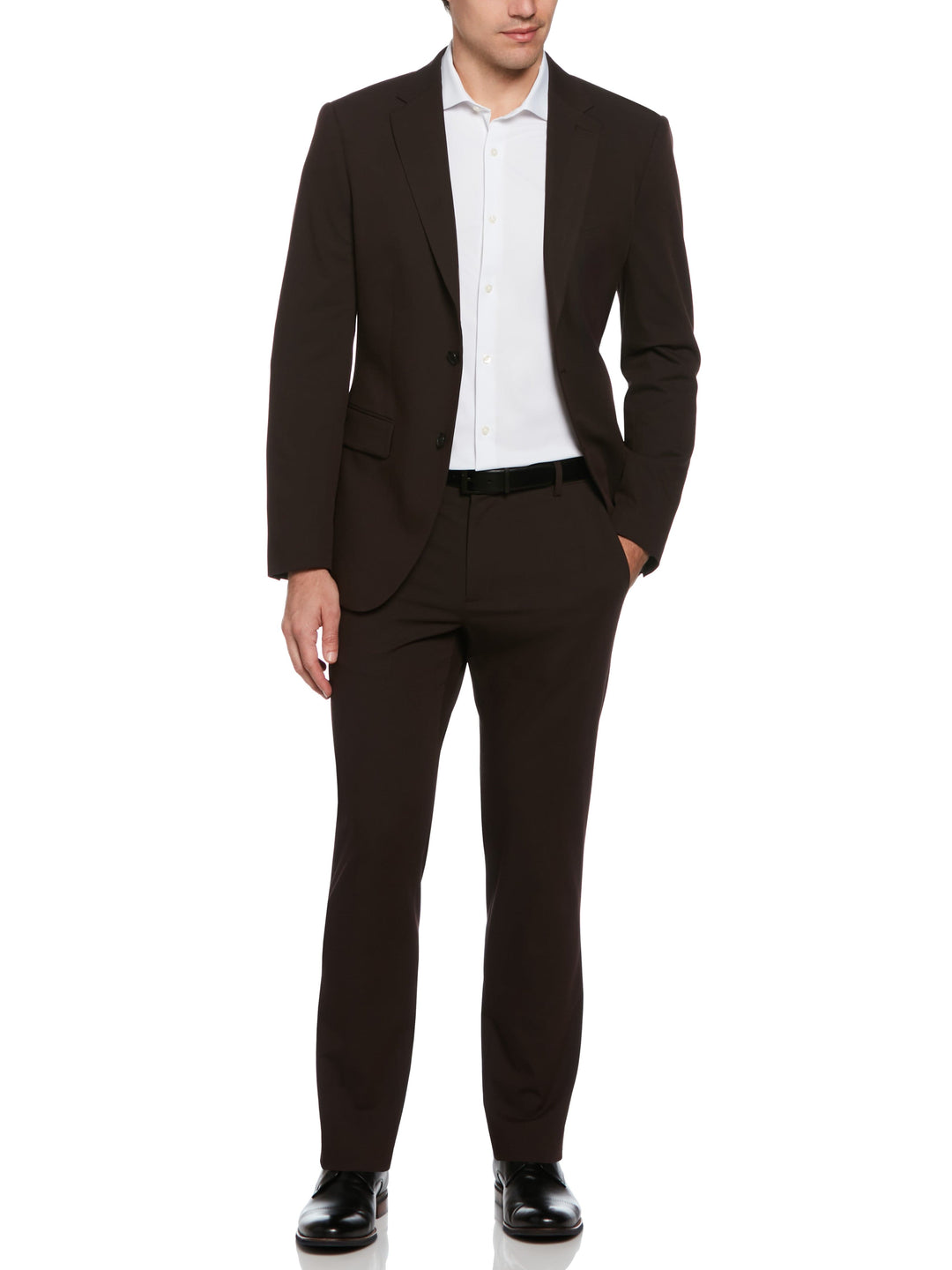 Dobby Louis Slim Fit Suit Jacket (Port)
