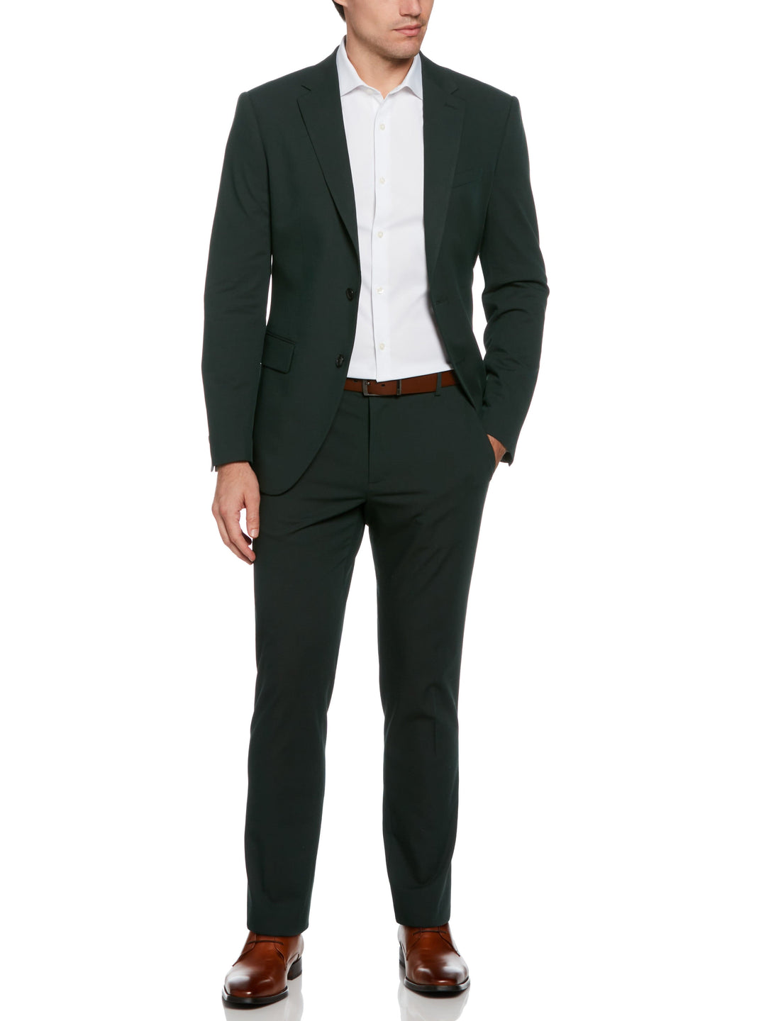 Dobby Louis Slim Fit Suit Jacket (Pine)