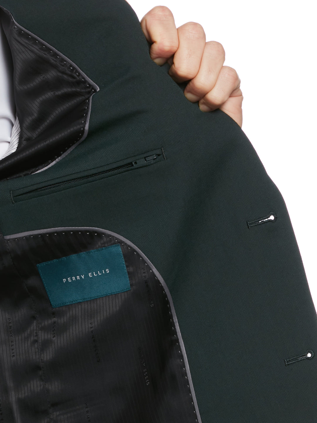 Dobby Louis Slim Fit Suit Jacket (Pine)