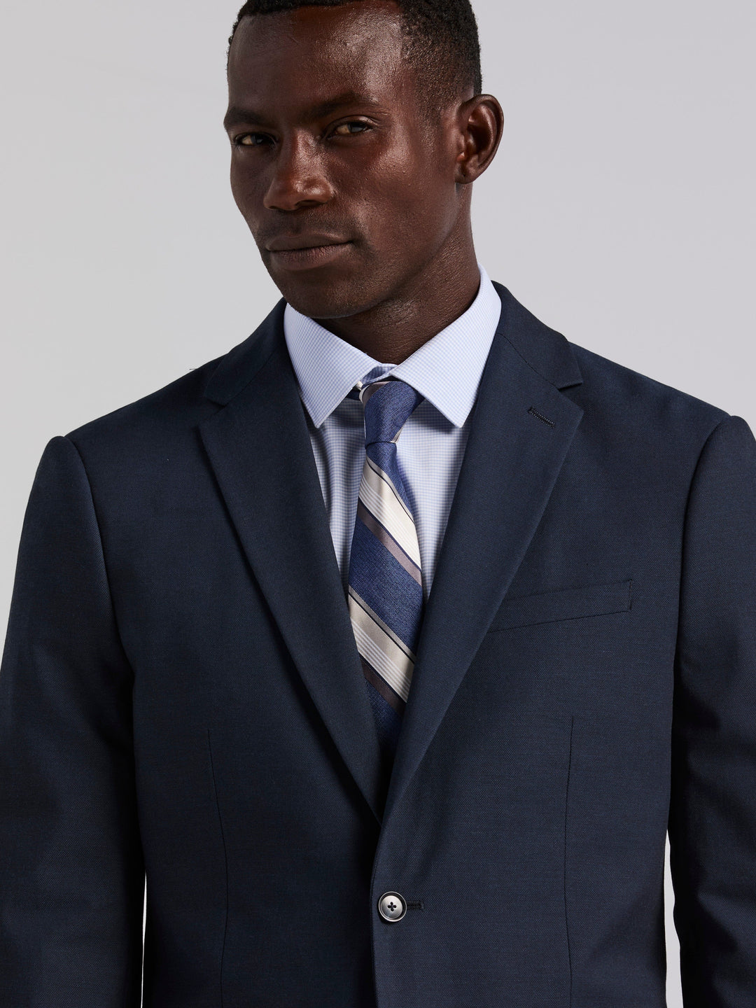 Dobby Louis Slim Fit Suit Jacket (Total Eclipse)