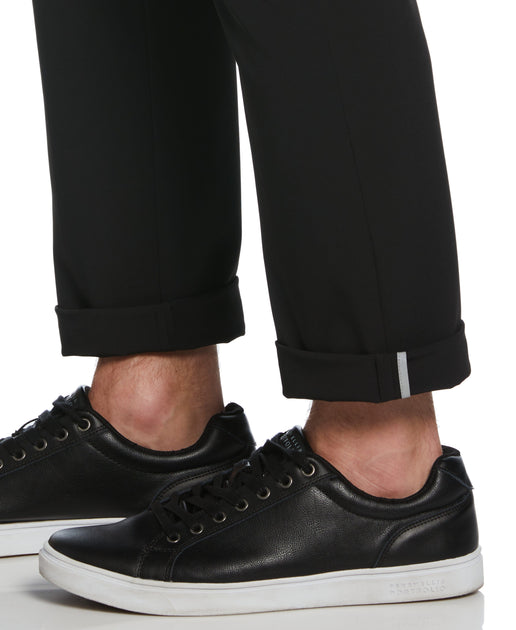 PERRY ELLIS Hidden Zip Tech Pocket Dress Pants Modern Fit