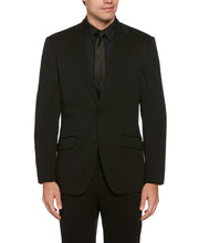 Slim Fit Neat Knit Black Suit