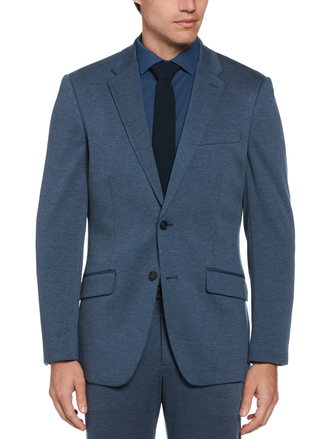Slim Fit Neat Knit Jacket (Ink)