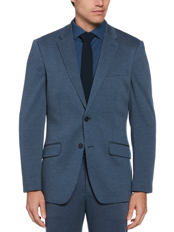 Slim Fit Neat Knit Jacket (Ink)