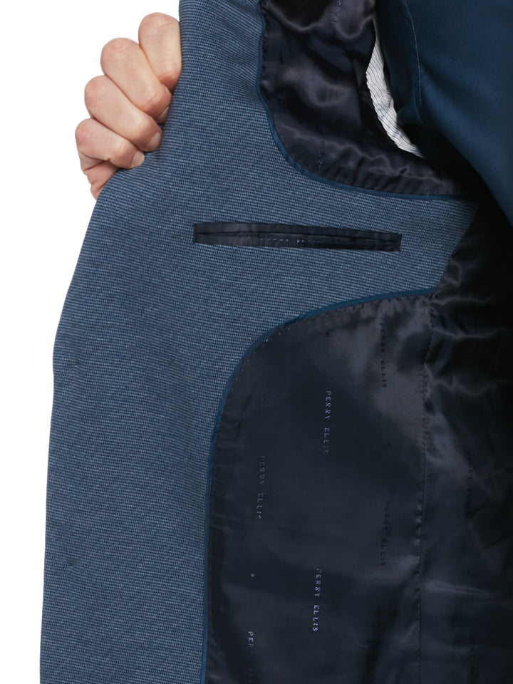 Slim Fit Neat Knit Jacket (Ink)
