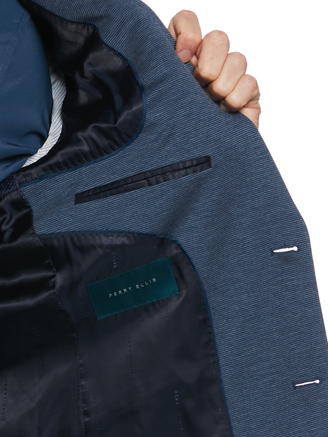 Slim Fit Neat Knit Jacket (Ink)