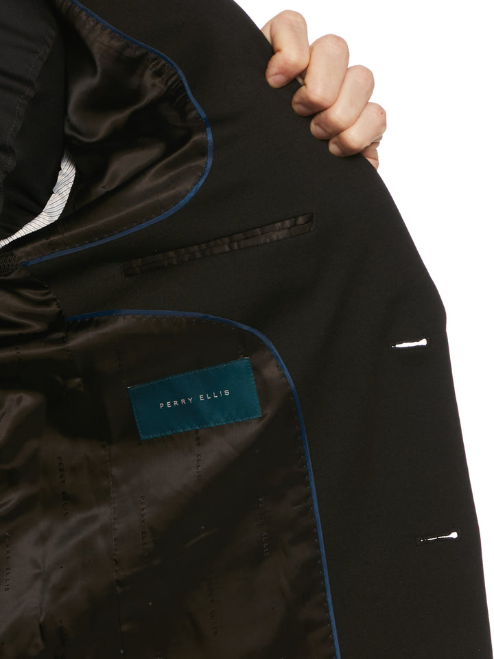 Slim Fit Neat Knit Jacket (Black)