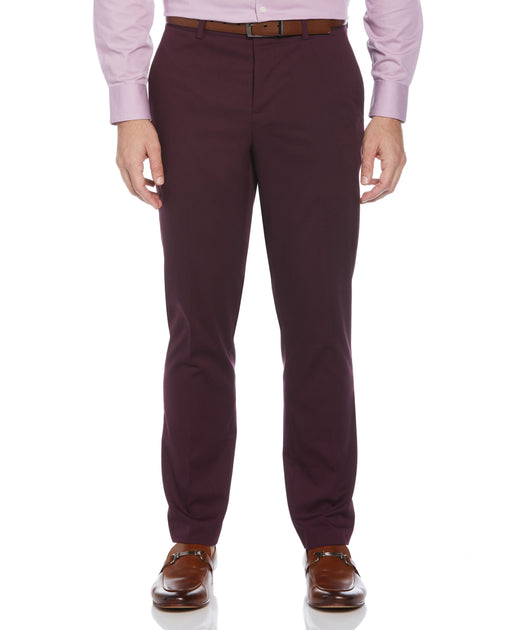 Men's Slim Fit Water Resistant Tech Suit Pant | Perry Ellis