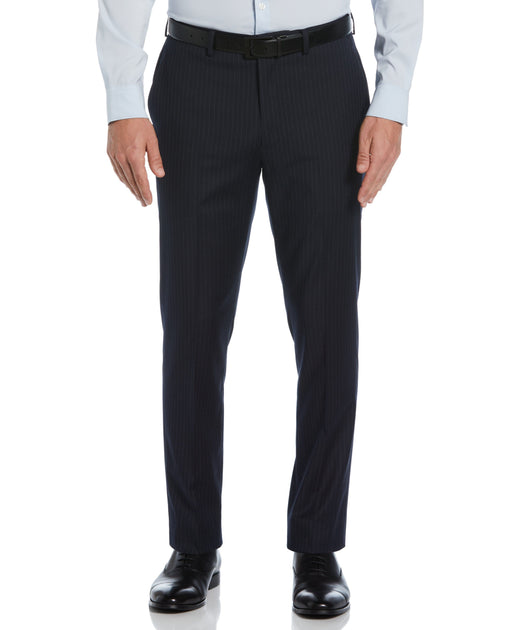 カミエルフォートヘンス SUIT PANTS WOOL PINSTRIPE Pinstripe wool and cashmere suit pants in grey - Saint
