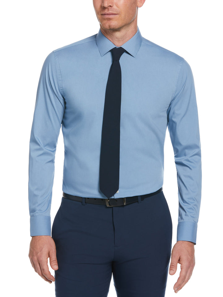 Blue Solid Dress Shirt (Aero)
