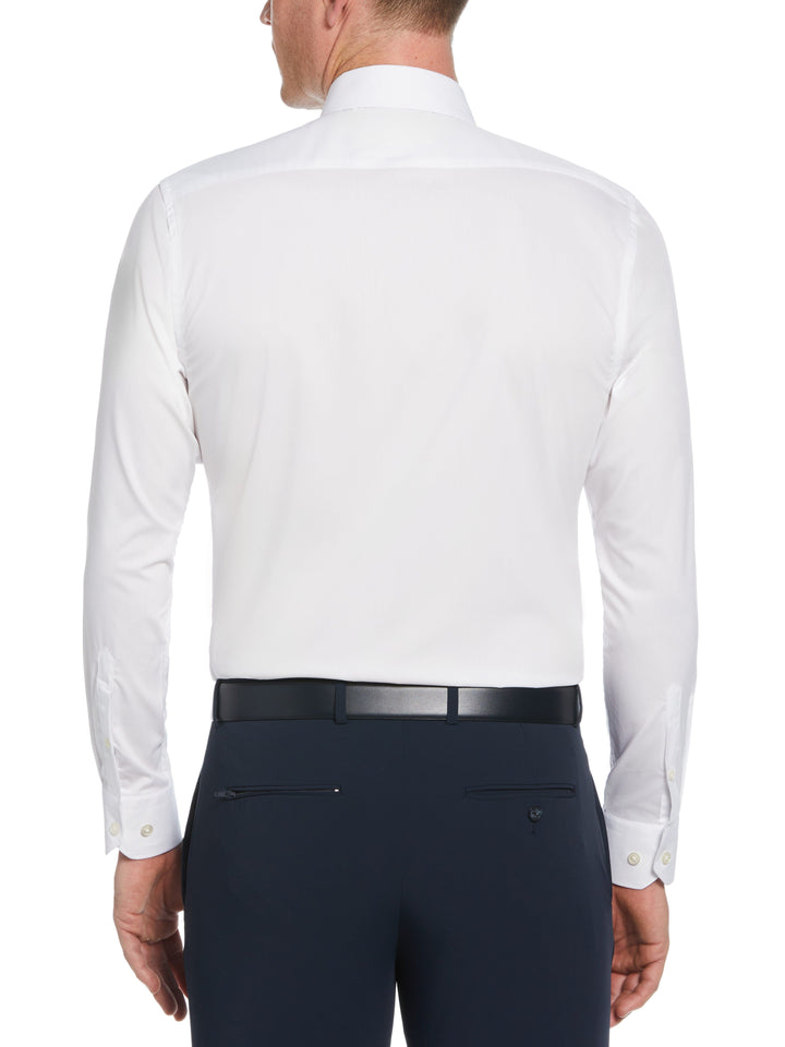 Bright White Solid Dress Shirt (Bright White)